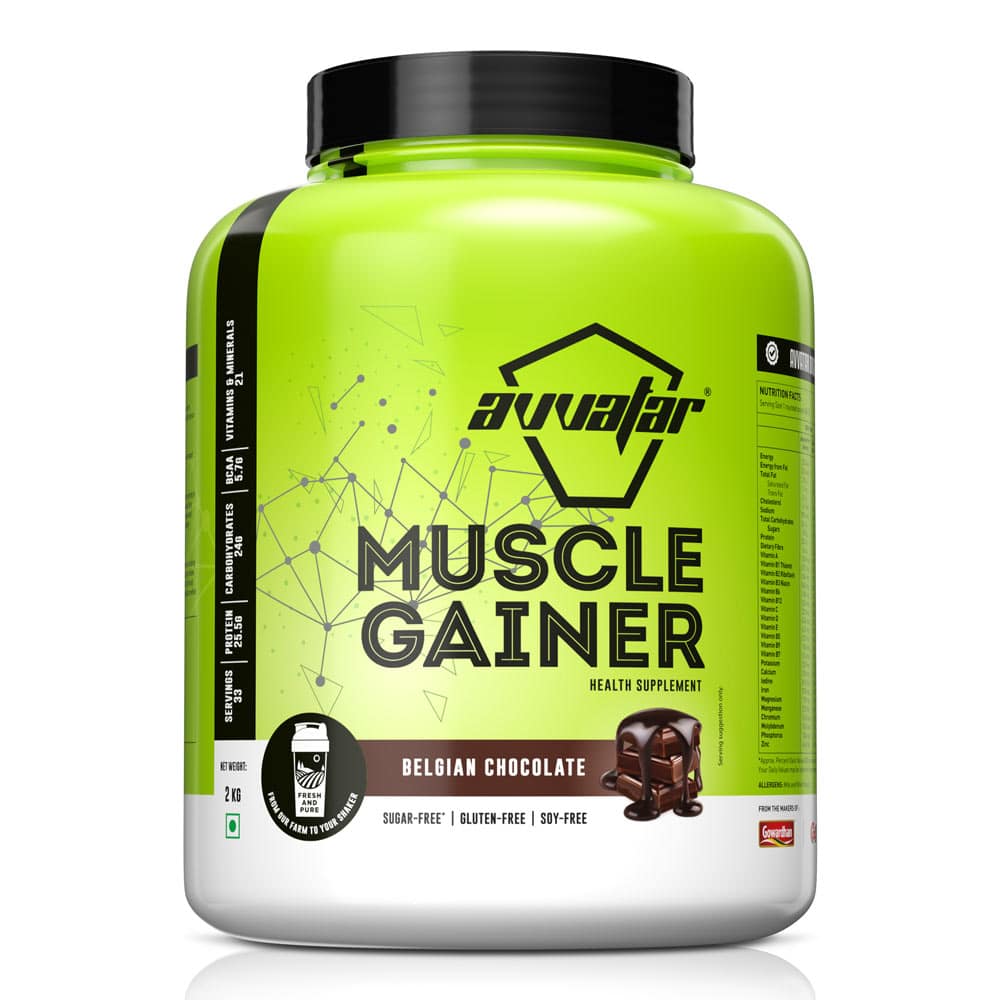 Avvatar Muscle Gainer – Balanced Weight Gainer from Fresh Milk | 27g Protein + Carbs for Lean Size & Strength - Image 1