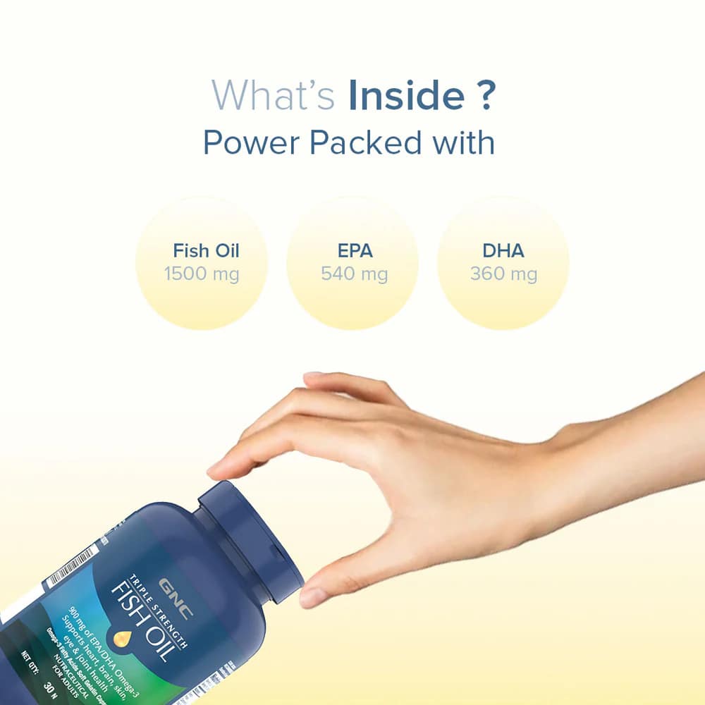 Triple Strength Fish Oil – High EPA DHA Omega-3 for Heart, Brain & Joints | 60 Softgels - Image 8