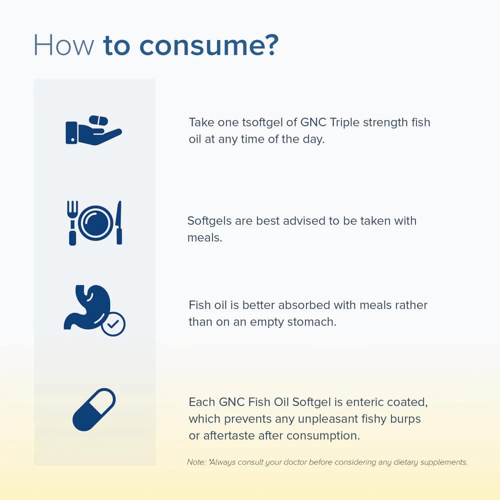 Triple Strength Fish Oil – High EPA DHA Omega-3 for Heart, Brain & Joints | 60 Softgels - Image 3