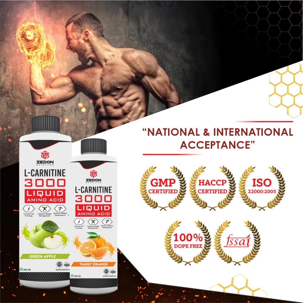 Zedon L-Carnitine 3000 Liquid EAA – Boost Energy, Fat Loss & Muscle Recovery - Image 4