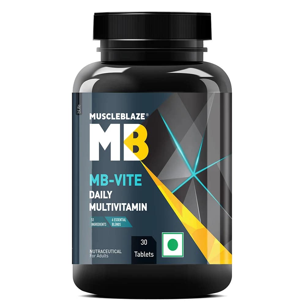 MuscleBlaze MB-VITE Daily Multivitamin, for Enhanced Energy, Stamina & Gut Health - Image 1