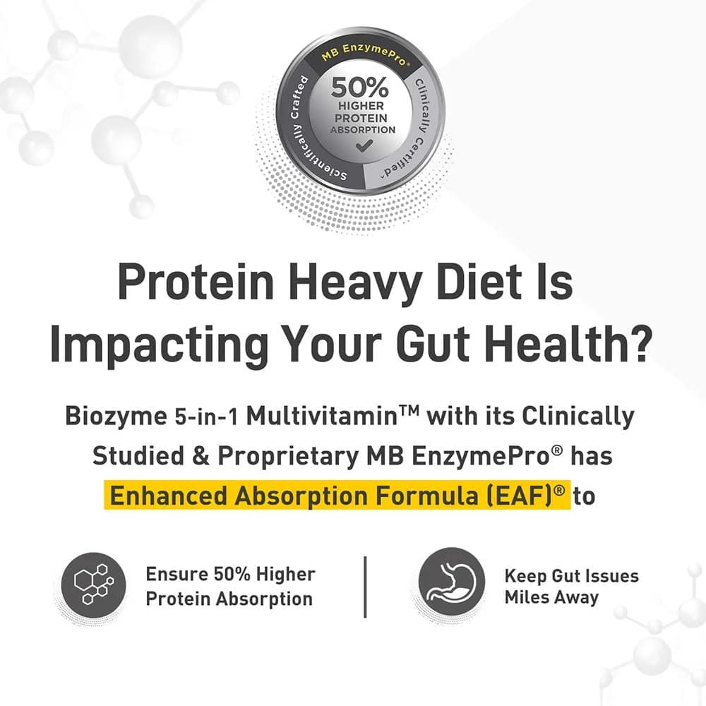 MuscleBlaze Biozyme 5 in 1 Multivitamin, 90 tablet(s) - Image 4