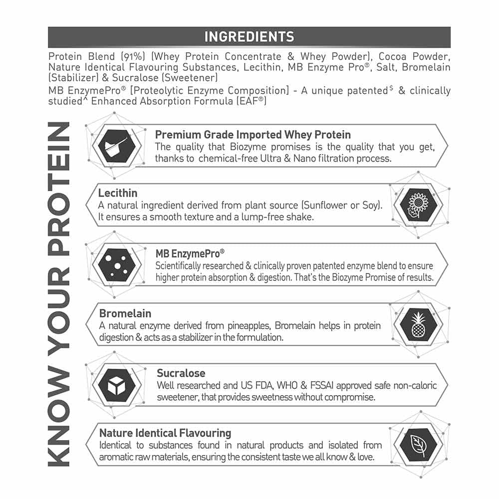 MuscleBlaze Biozyme Performance Whey – Advanced Absorption Whey Protein for Lean Muscle & Strength - Image 3