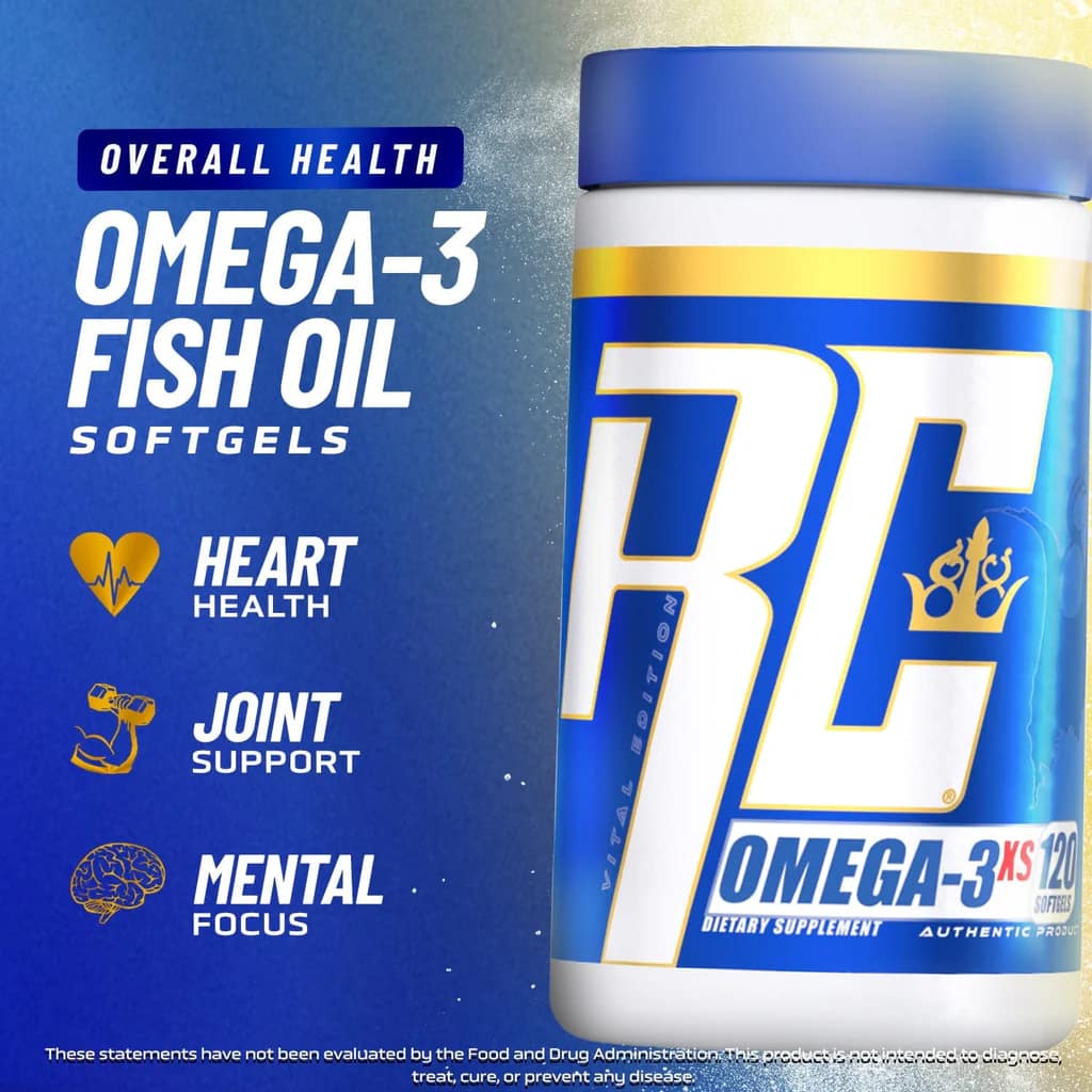 Ronnie Coleman Omega-3 XS – Triple Strength Fish Oil with EPA & DHA for Heart & Joint Support - Image 3