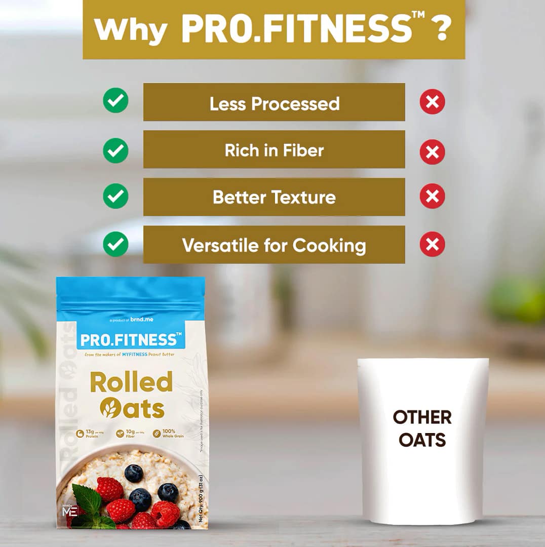 MY FITNESS Rolled Oats – High-Fiber Whole Grain Oats for Weight Management & Heart Health - Image 2