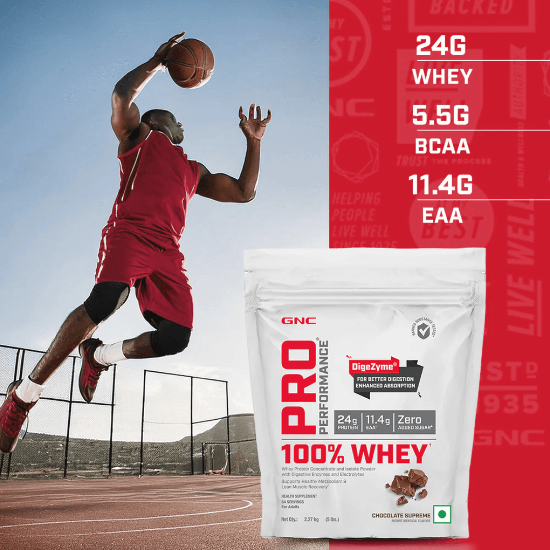 GNC 100% Whey Protein – 5 lbs | High-Quality Muscle-Building Protein Supplement - Image 4
