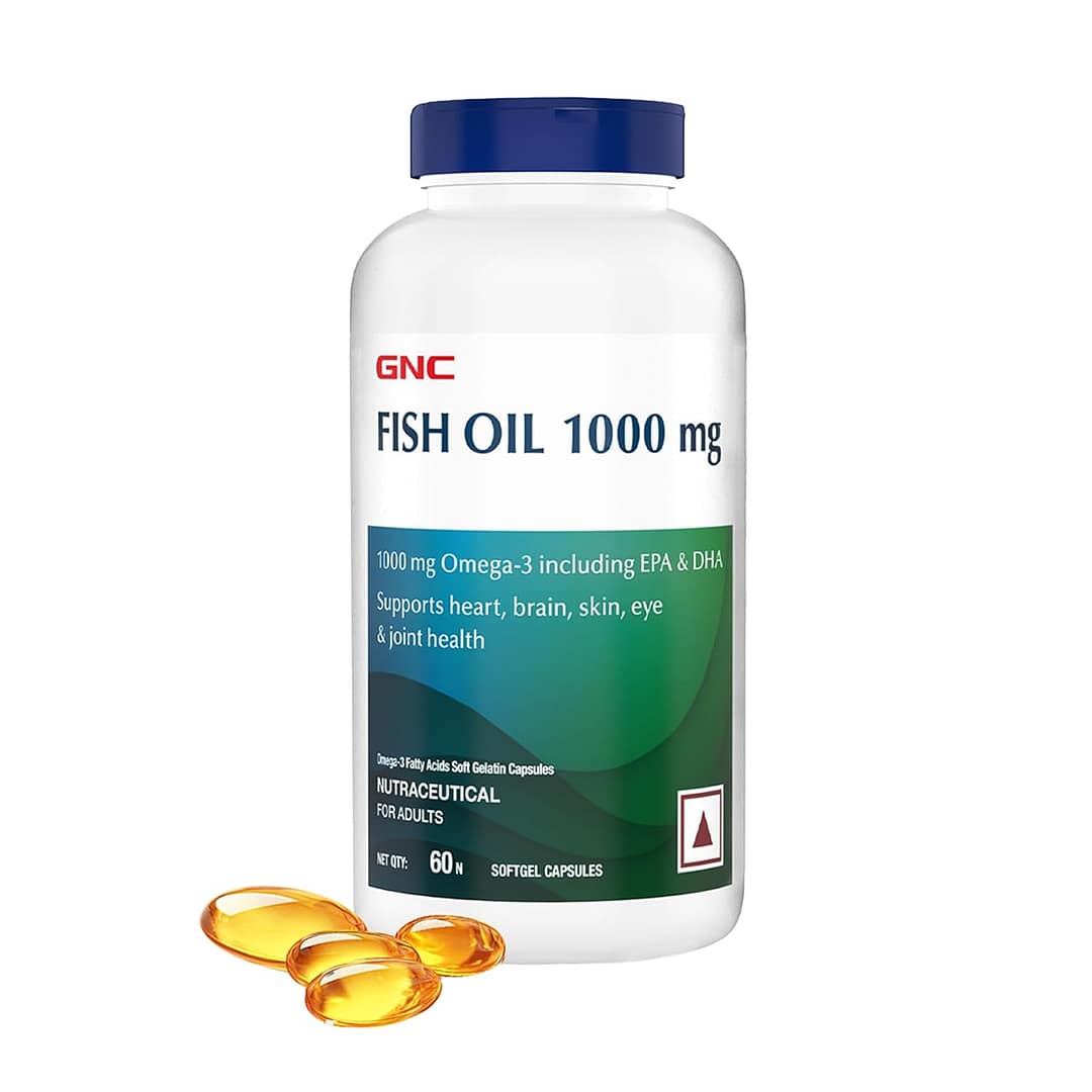 Fish Oil 1000mg – Omega-3 EPA DHA Supplement for Heart, Joints & Brain | 60 Softgels - Image 1
