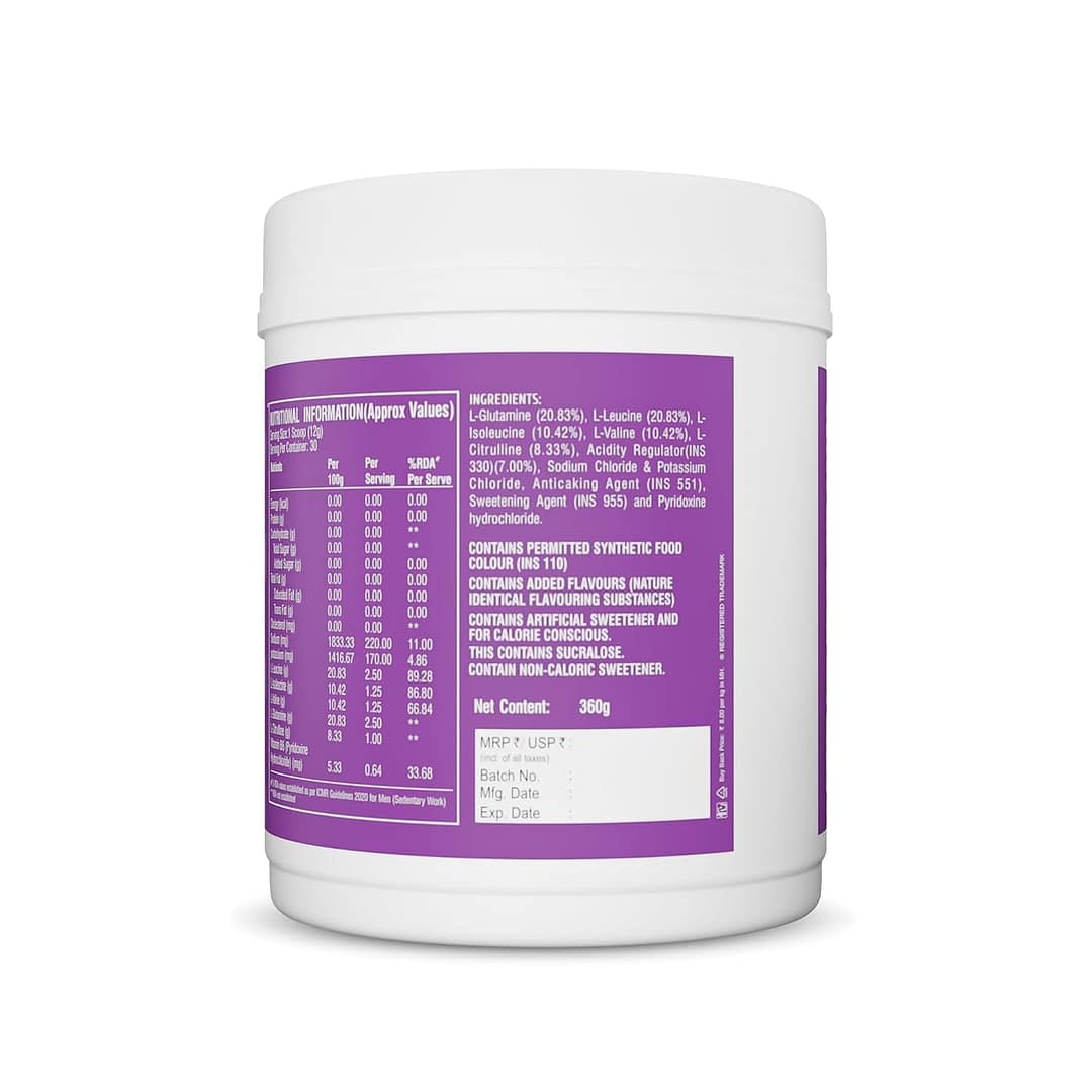 Healthfarm Beyond BCAA – Intra-Workout Muscle Recovery Drink with EAAs & Electrolytes (30 Servings) - Image 3