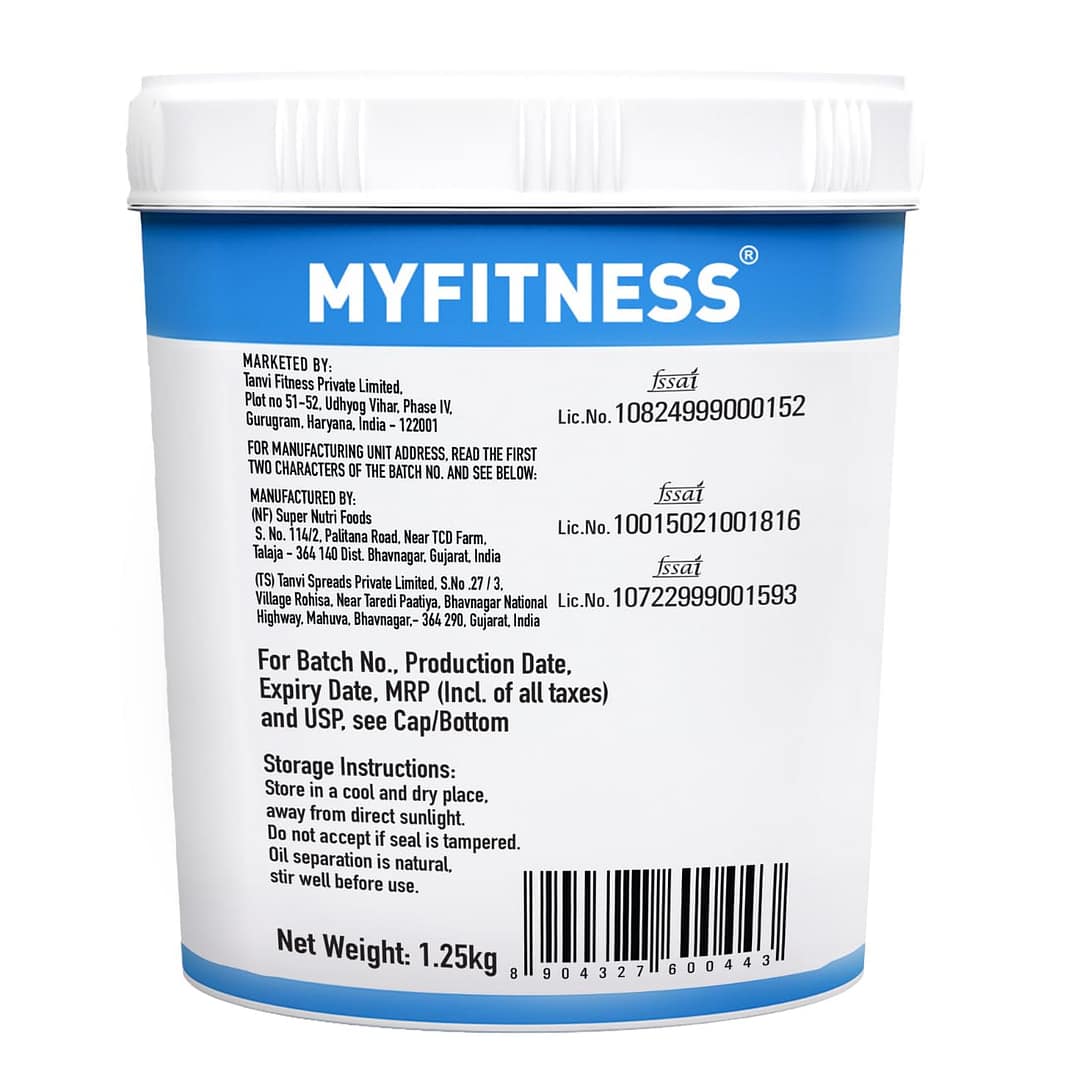 MYFITNESS Original Classic Peanut Butter Smooth 1.25kg - Image 3