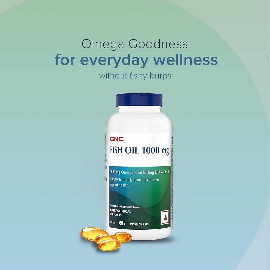Fish Oil 1000mg – Omega-3 EPA DHA Supplement for Heart, Joints & Brain | 60 Softgels - Image 8