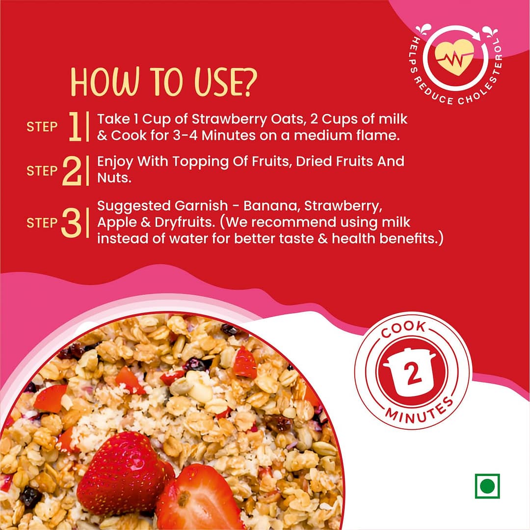 Health Ninja Oats | High Protein Breakfast | 900 gm Pack - Image 3