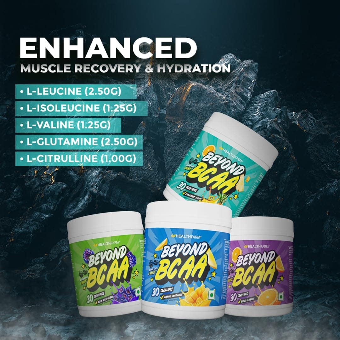 Healthfarm Beyond BCAA – Intra-Workout Muscle Recovery Drink with EAAs & Electrolytes (30 Servings) - Image 5