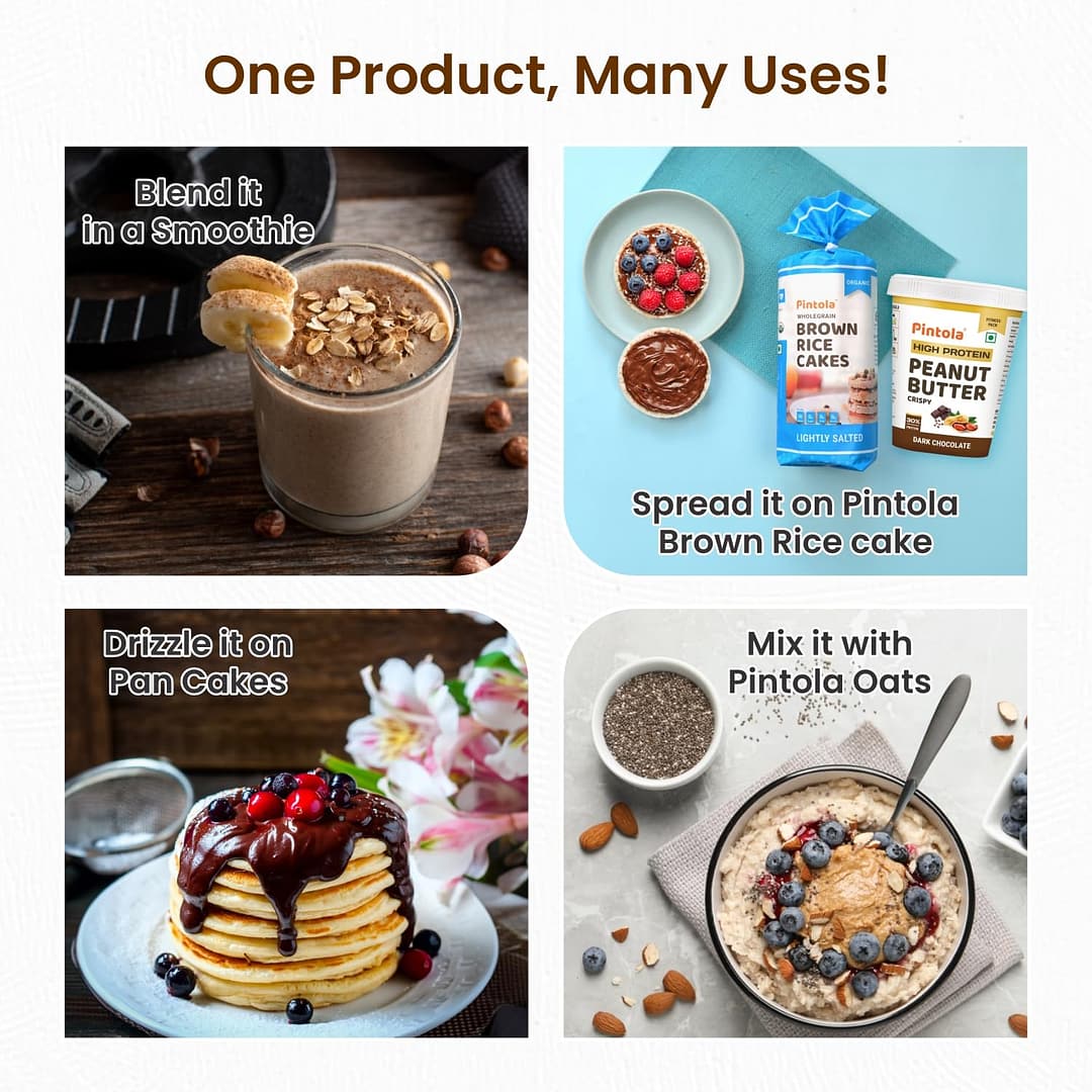 Pintola High Protein Dark Chocolate Peanut Butter – Clean Energy Spread for Muscle Support - Image 7