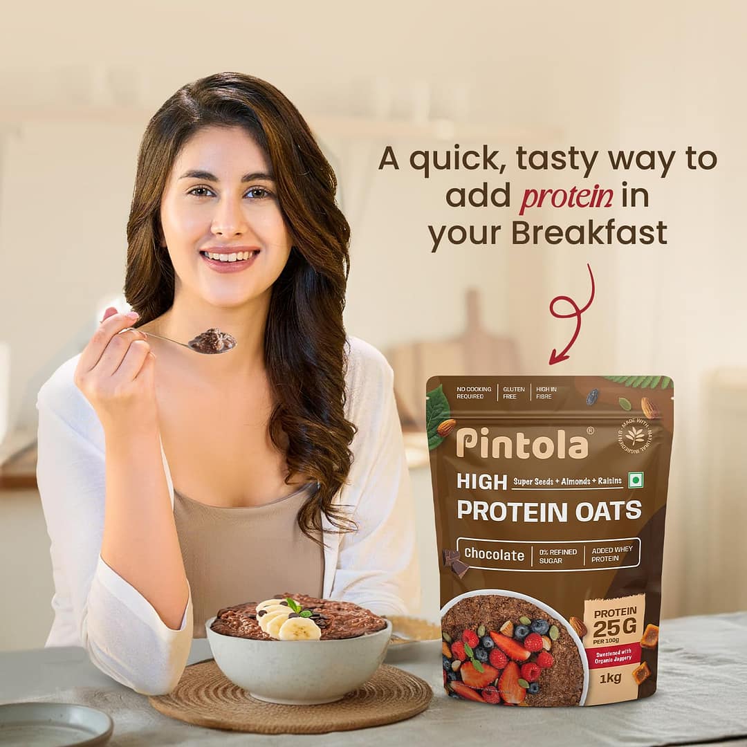 Pintola High Protein Oats – Dark Chocolate | Healthy Breakfast with Whey Protein & Real Cocoa - Image 8