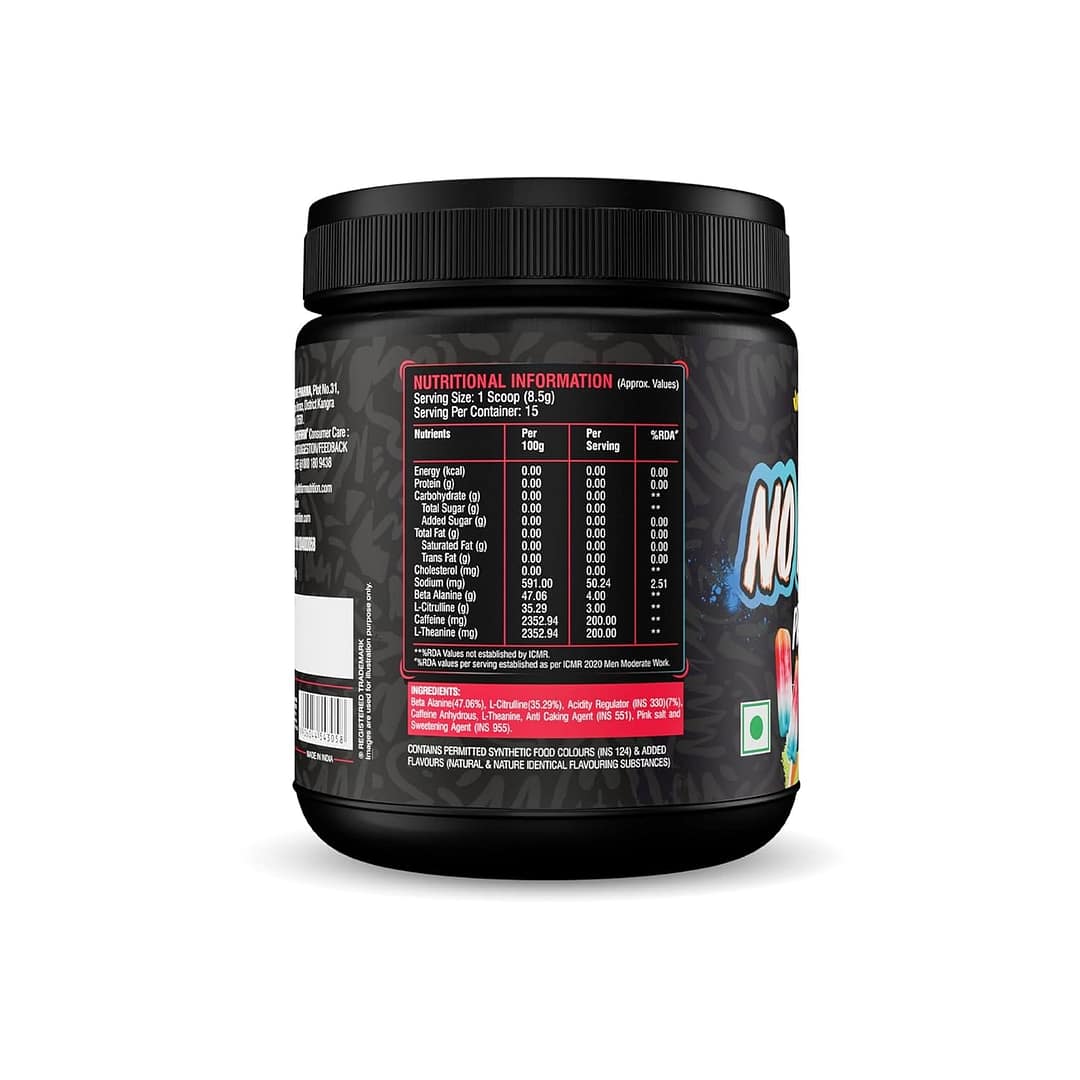 Healthfarm No Mercy Pre-Workout – Intense Stimulant-Based Energy & Focus Boost (130g) - Image 7