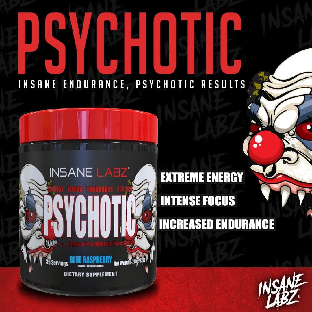 Insane Labz Psychotic Pre-Workout – Extreme Energy, Laser Focus & Intense Performance - Image 6