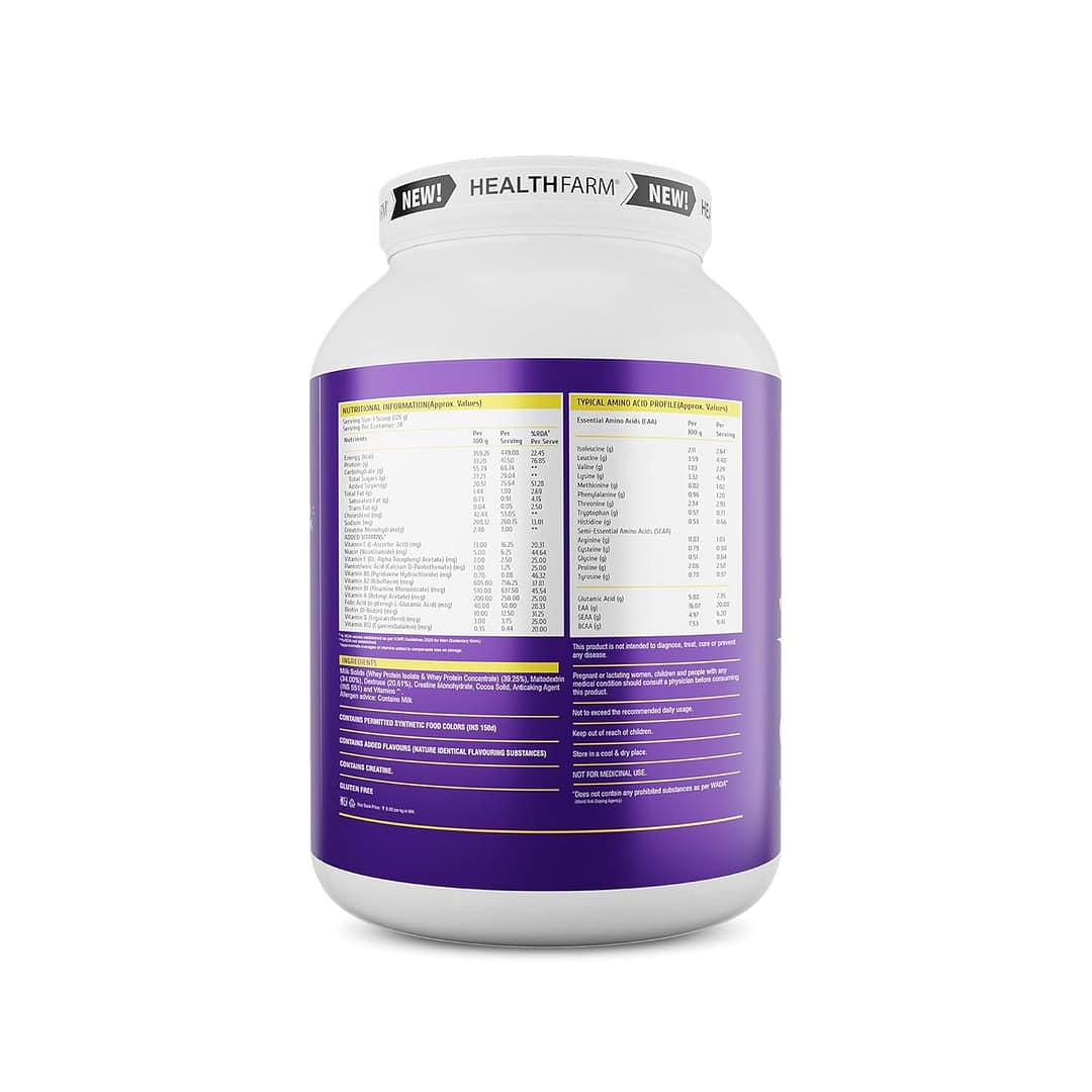HealthFarm HYDRO GAIN – Premium Mass Gainer for Healthy Weight Gain & Muscle Growth - Image 9
