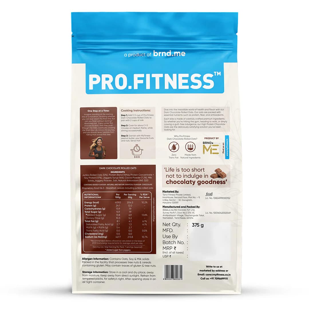 MY FITNESS Chocolate Oats – Healthy & Tasty Chocolate-Flavored Oats for Breakfast & Fitness - Image 5