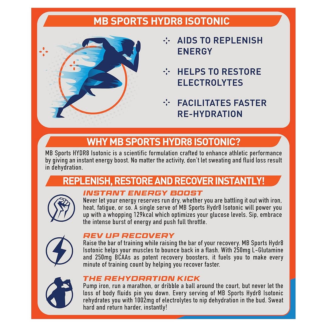 MB Fuel One Sports Hydr8 Isotonic - Image 4