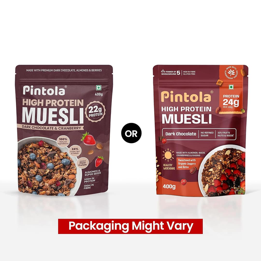 Pintola High Protein Muesli – Crunchy Multigrain Breakfast with Whey Protein, Oats & Super Seeds - Image 3