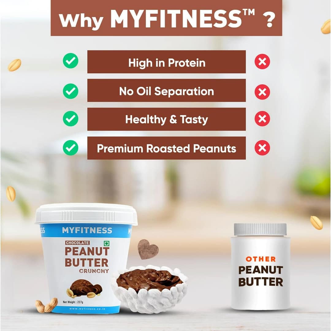 My Fitness Peanut Butter – High Protein, Creamy & Crunchy Nut Butter for Energy & Muscle Fuel | 227G - Image 6