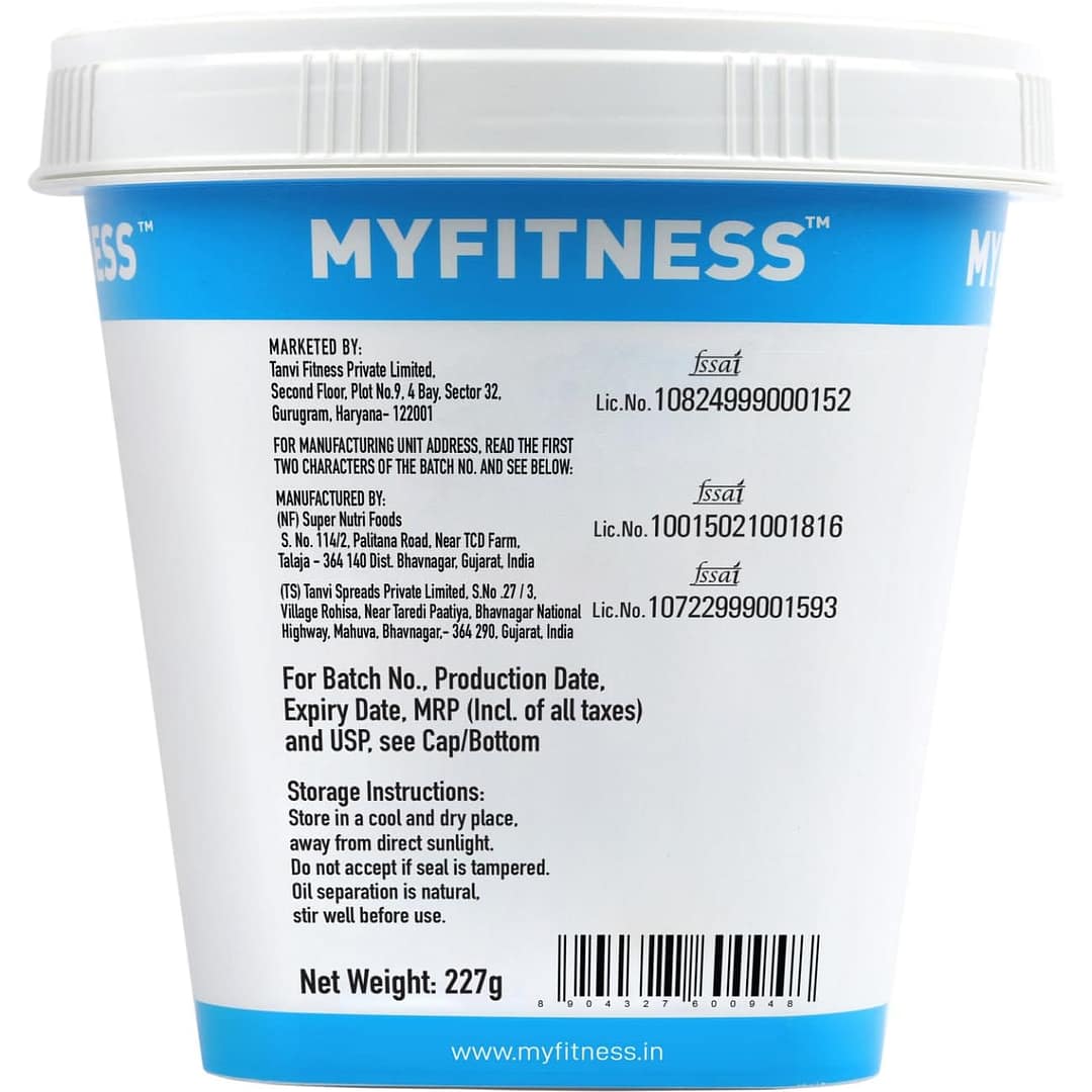 My Fitness Peanut Butter – High Protein, Creamy & Crunchy Nut Butter for Energy & Muscle Fuel | 227G - Image 4