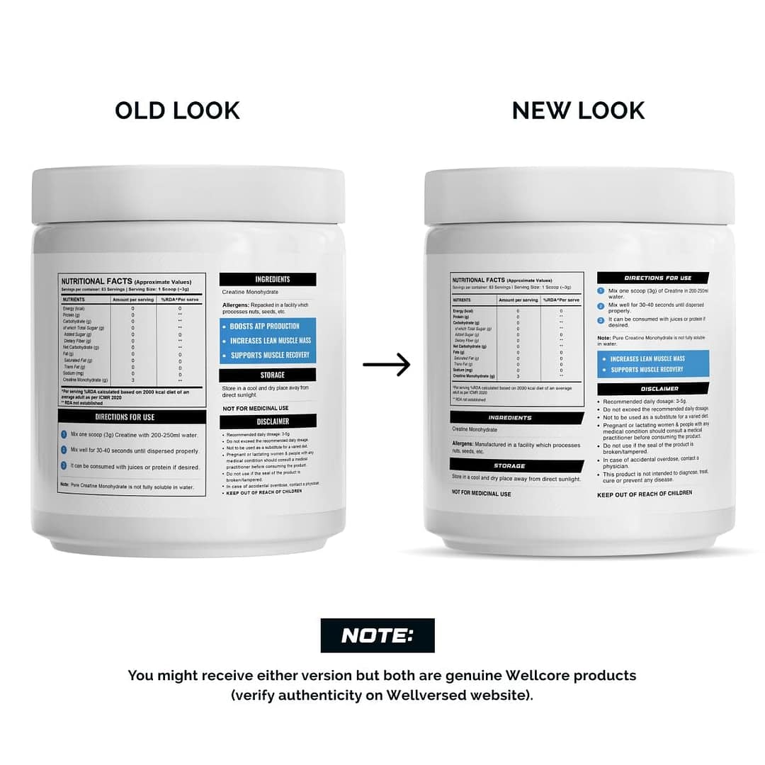 Wellcore Creatine Monohydrate – Pure Micronised Powder for Strength, Power & Muscle Endurance | - Image 3