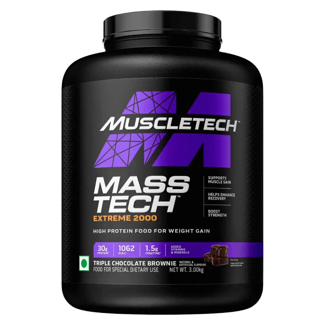 ZNR CROP PROTEIN (5) MUSCLETECH MassTech Extreme 2000 – High-Calorie Mass Gainer for Rapid Size, Strength & Recovery - Image 1