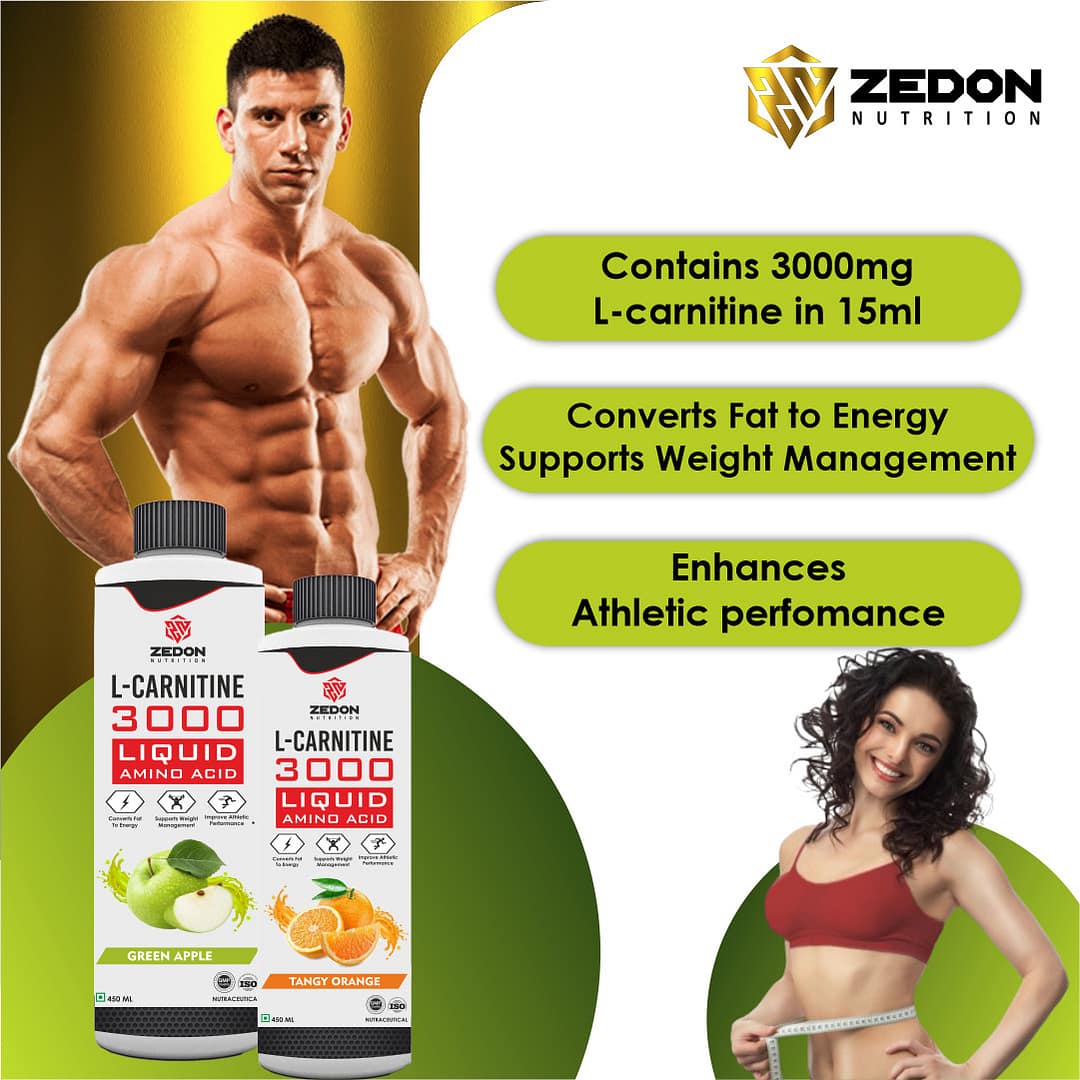 Zedon L-Carnitine 3000 Liquid EAA – Boost Energy, Fat Loss & Muscle Recovery - Image 3