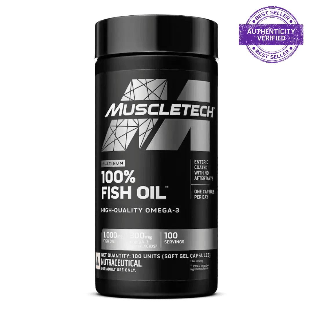 mti-fish-oil-1 Muscletech Platinum 100% Omega Fish Oil – EPA & DHA Rich Supplement for Heart, Brain & Joint Support - Image 1