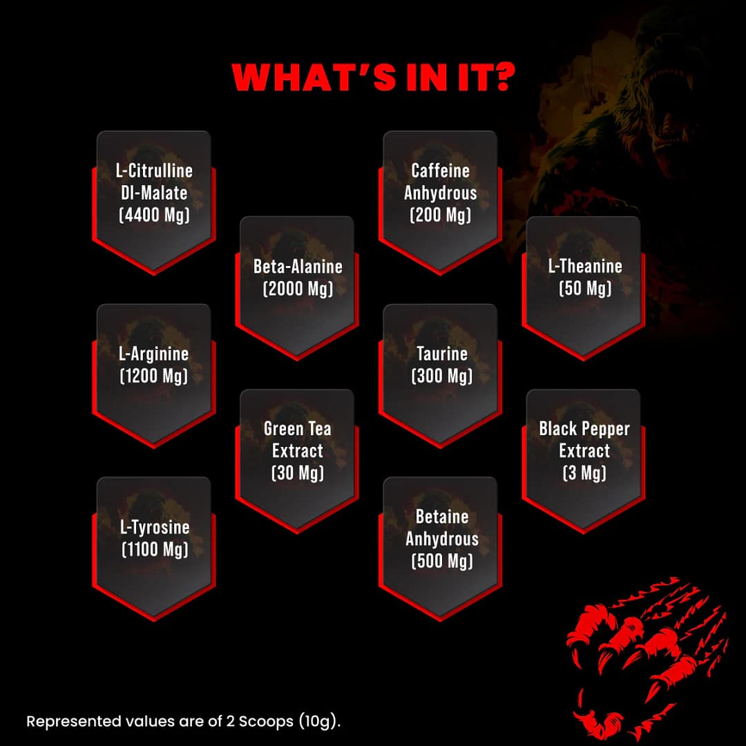 Big Muscles Nutrition Karnage Red – Explosive Energy, Laser Focus & Endurance Pre-Workout - Image 2