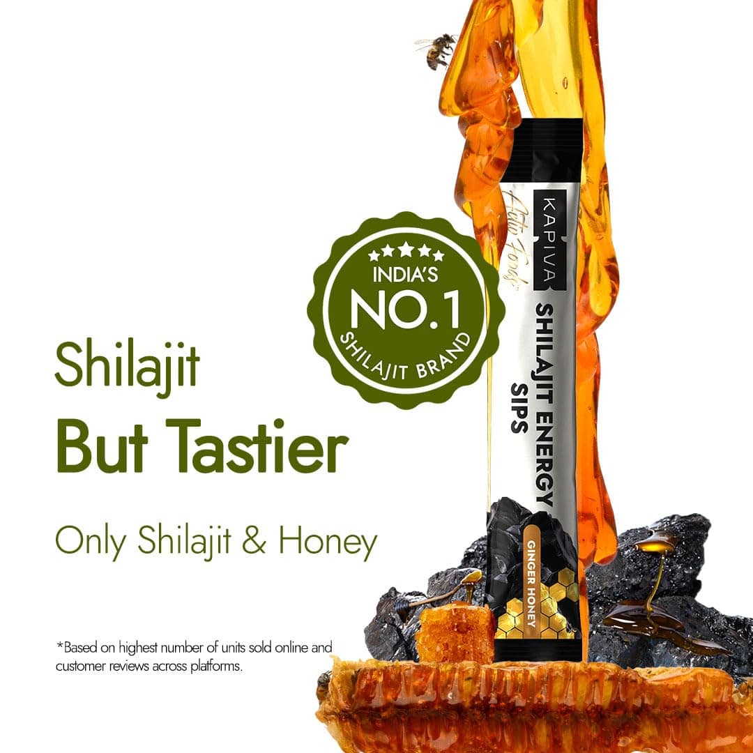 Kapiva Shilajit Energy Sips – Boost Energy, Strength & Vitality On-the-Go | 15 Sachets - Image 3