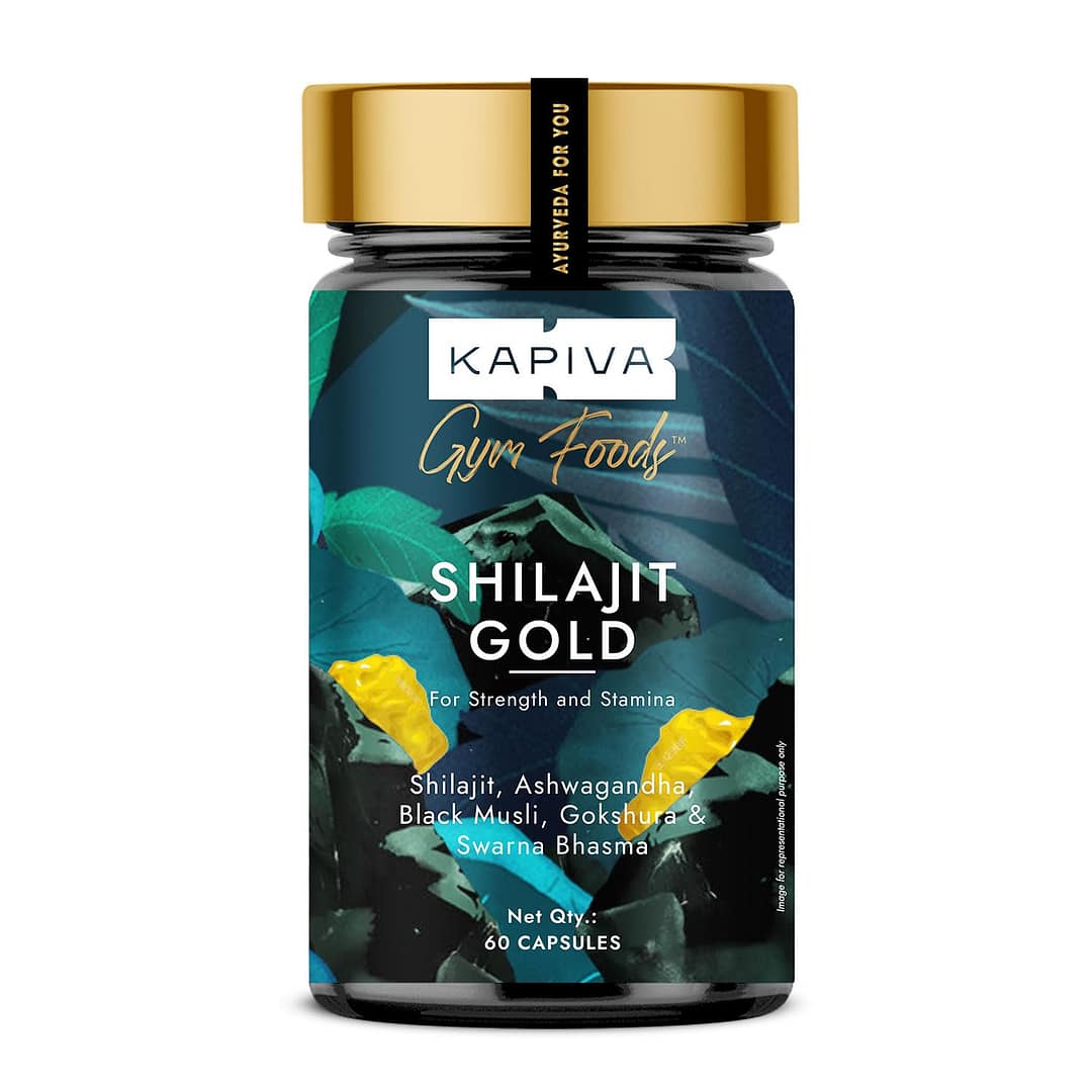 Kapiva Shilajit Gold Capsules – Boost Strength, Stamina & Energy Naturally | 60 Capsules - Image 1