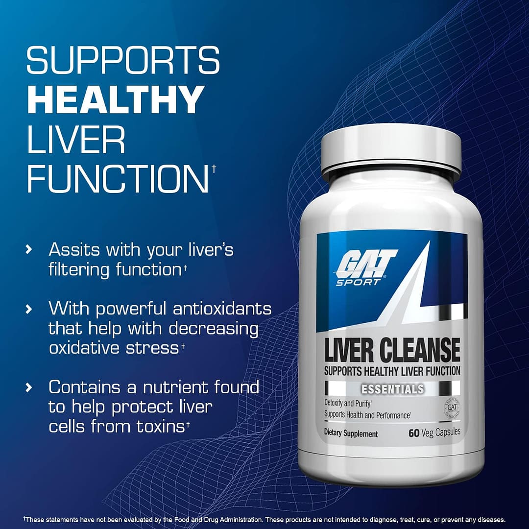 GAT Sport Essentials Liver Cleanse – Detox, Cleanse & Support Liver Function | 60 Capsules - Image 3
