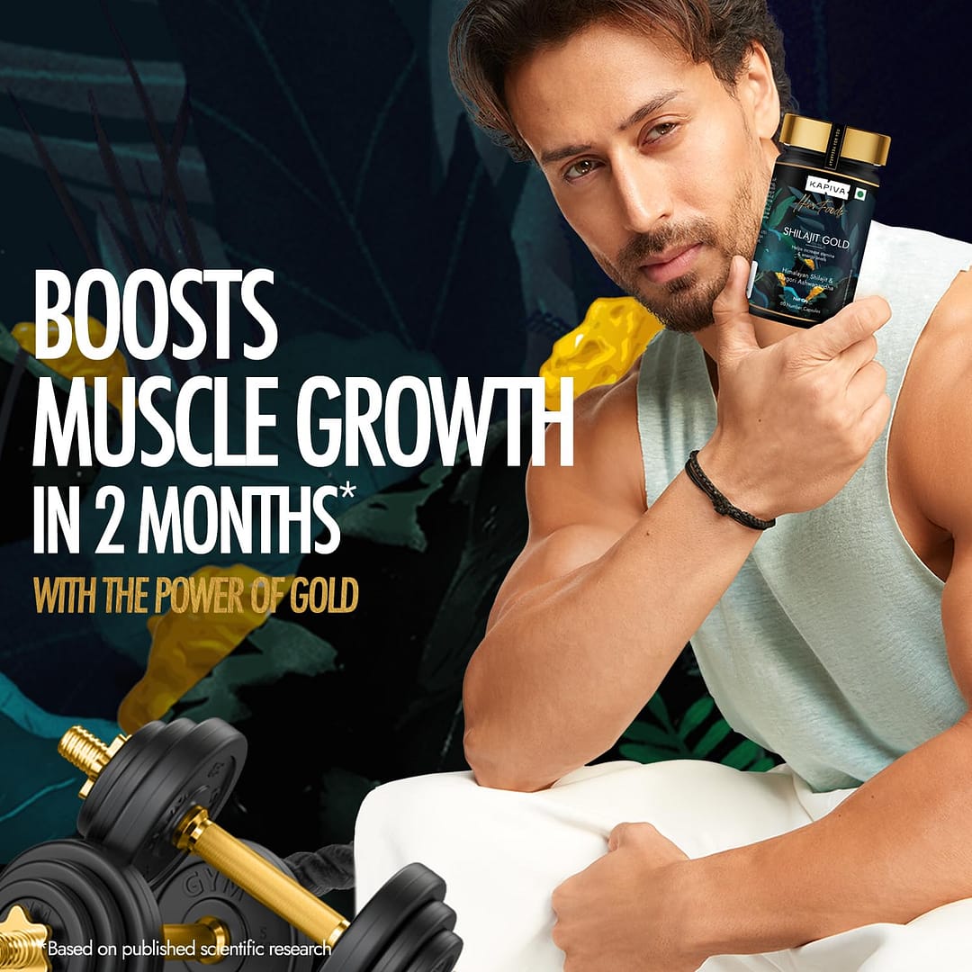 Kapiva Shilajit Gold Capsules – Boost Strength, Stamina & Energy Naturally | 60 Capsules - Image 4