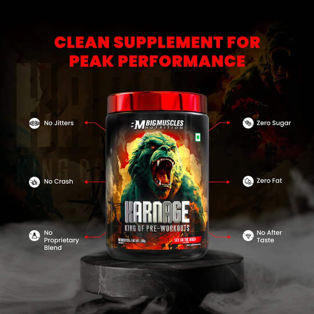 Big Muscles Nutrition Karnage Red – Explosive Energy, Laser Focus & Endurance Pre-Workout - Image 5