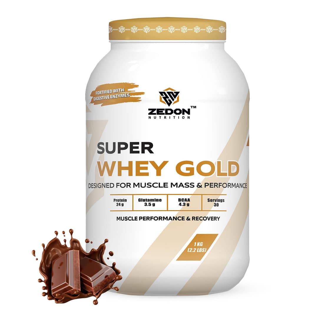 whey-gold-whey-protein-1kg-chocolate-scaled Zedon Super Whey Gold Protein Powder – Build Strength, Lean Muscle & Improve Recovery - Image 1