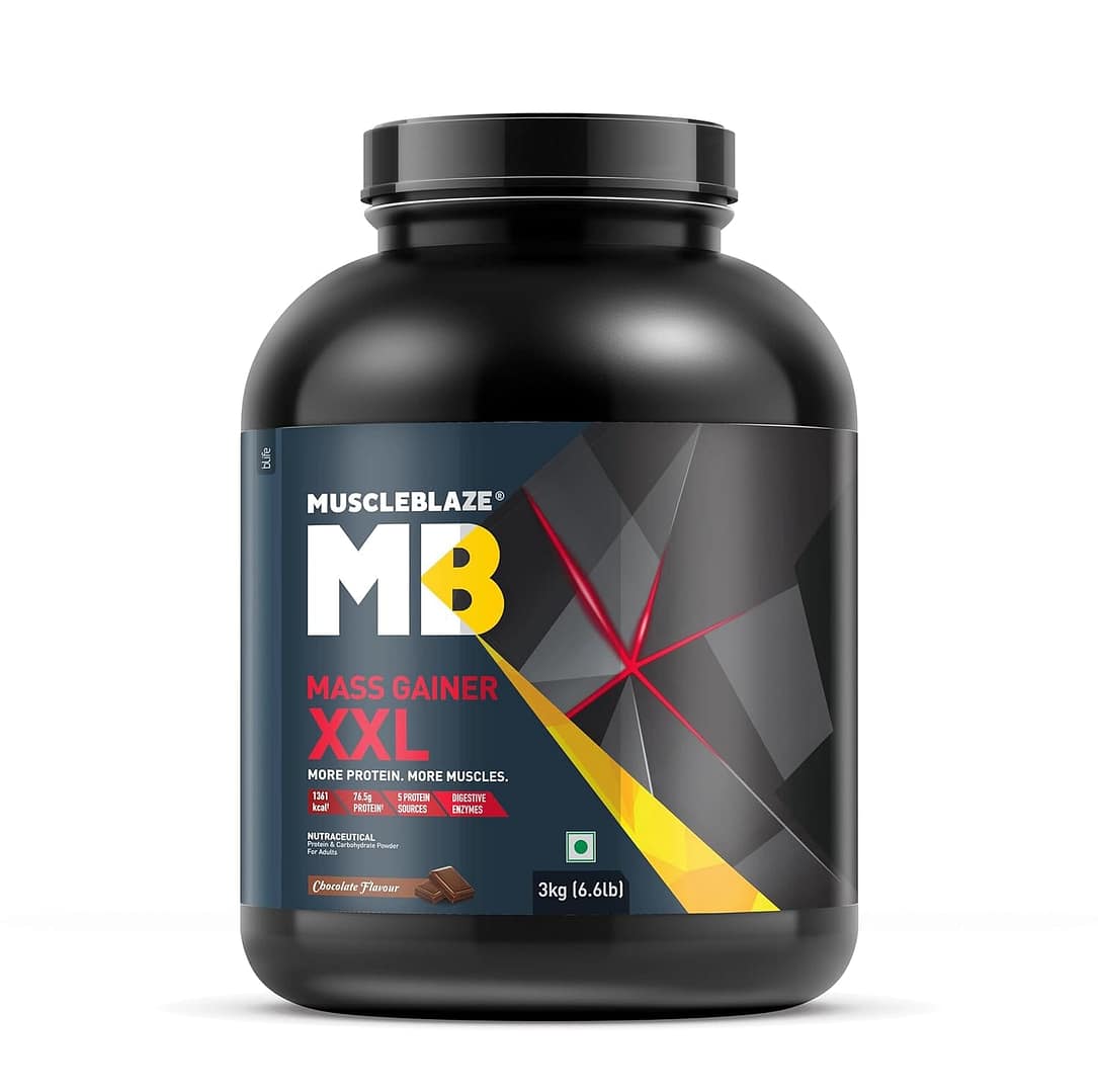 71FAOZaPXUL._SL1500_.jpg MuscleBlaze Mass Gainer XXL 3kg - Image 1