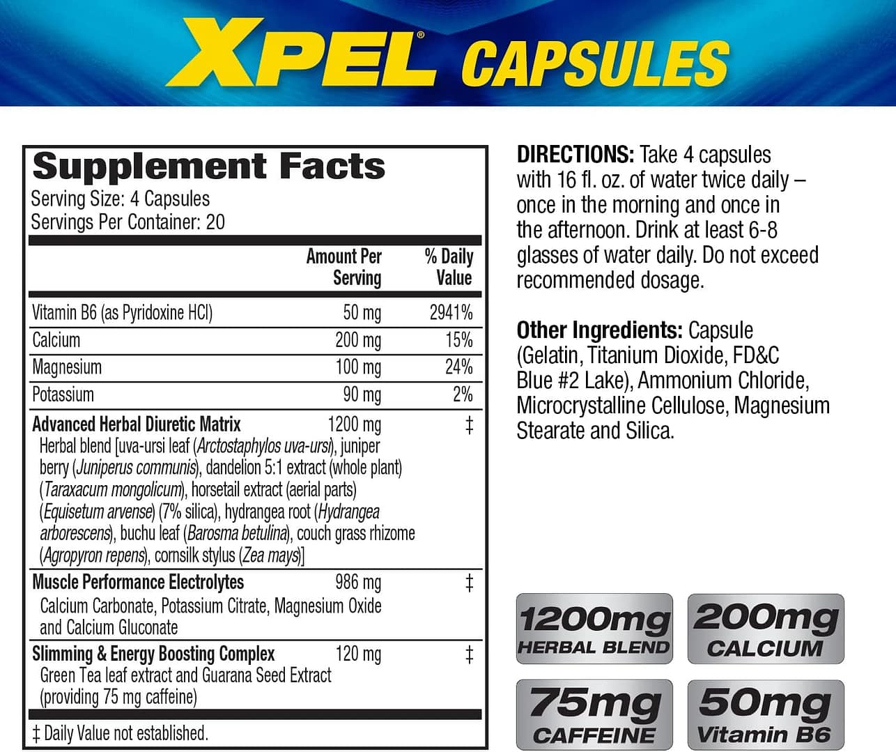 MHP Xpel Diuretic 80 Capsules – Advanced Herbal Diuretic for Water Weight Management - Image 3