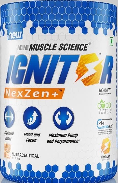 51yLEgWhgaL Muscle Science Ignitor Pre-Workout – Extreme Energy, Muscle Pumps & Performance Boost - Image 1
