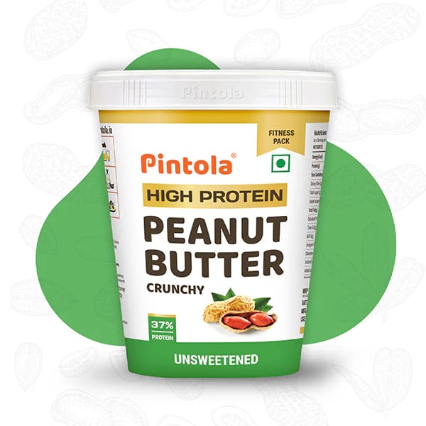 Pintola High Protein Unsweetened Peanut Butter – Clean Nutrition with No Added Sugar - Image 1