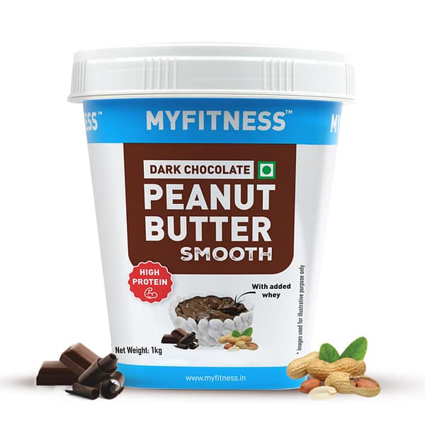 MYFITNESS High Protein Peanut Butter – Dark Chocolate Flavor | Healthy Spread for Fitness & Energy