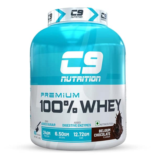 C9 Nutrition 100% Whey Protein | 24g Protein | 6.50g BCAA | Zero Sugar | Gluten-Free |