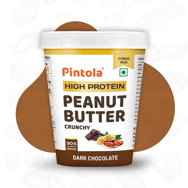 Pintola High Protein Dark Chocolate Peanut Butter – Clean Energy Spread for Muscle Support