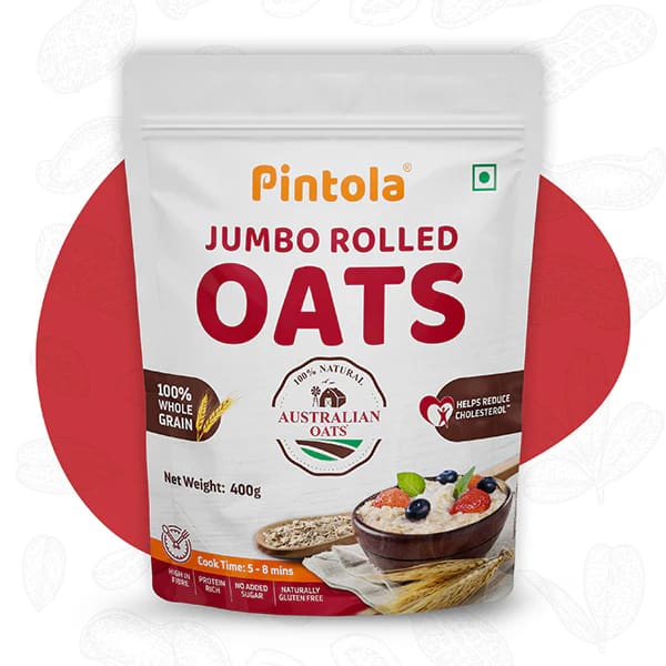 Pintola Jumbo Rolled Oats – High-Fibre Wholegrain Breakfast for Weight Management & Heart Health