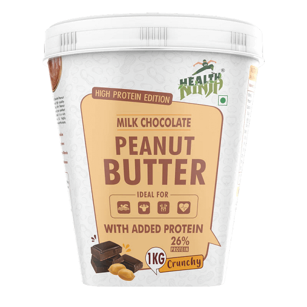 Health Ninja Peanut Butter – 1kg | Crunchy | High-Protein Natural Spread for Fitness & Energy