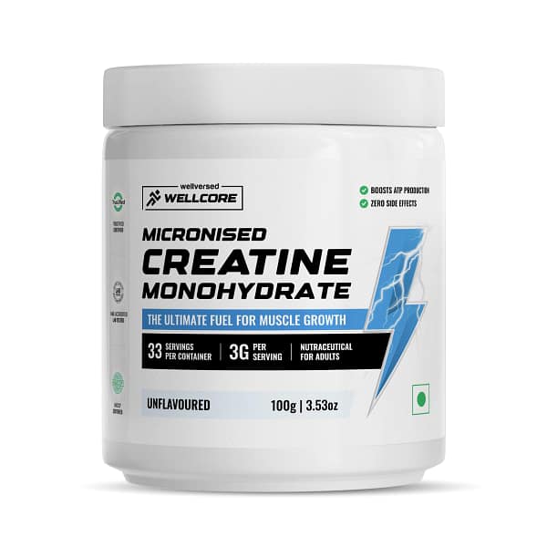 Wellcore Creatine Monohydrate – Pure Micronised Powder for Strength, Power & Muscle Endurance |