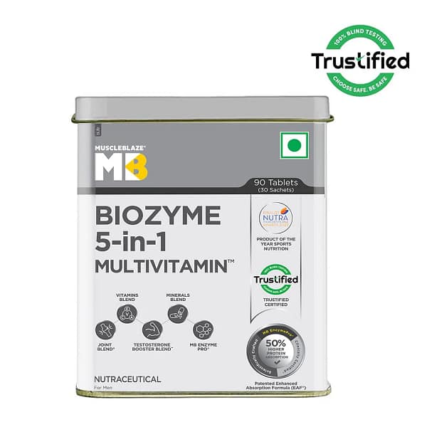 MuscleBlaze Biozyme 5 in 1 Multivitamin, 90 tablet(s)