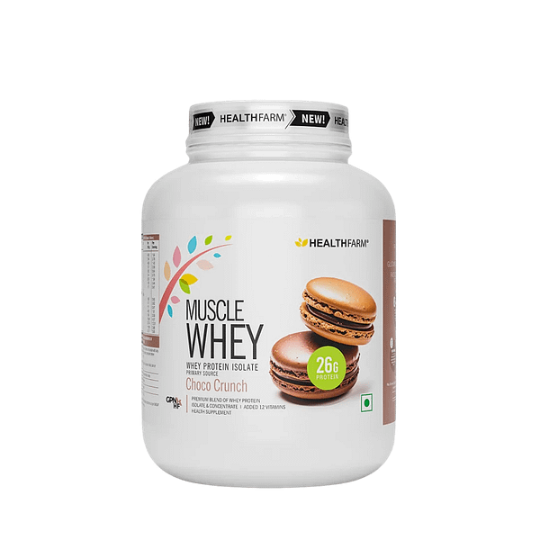 HealthFarm Muscle Whey – Isolate & Concentrate Blend for Strength, Recovery & Muscle Performance