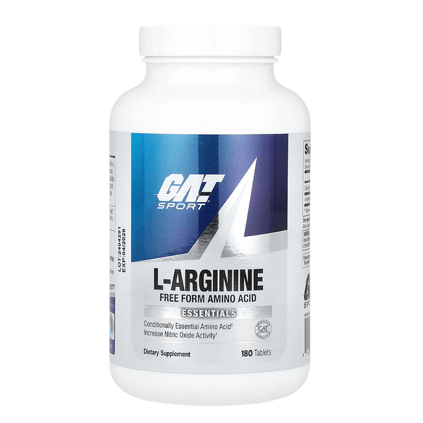 GAT Sport L-Arginine – Pre-Workout Nitric Oxide Support for Pumps, Strength & Performance